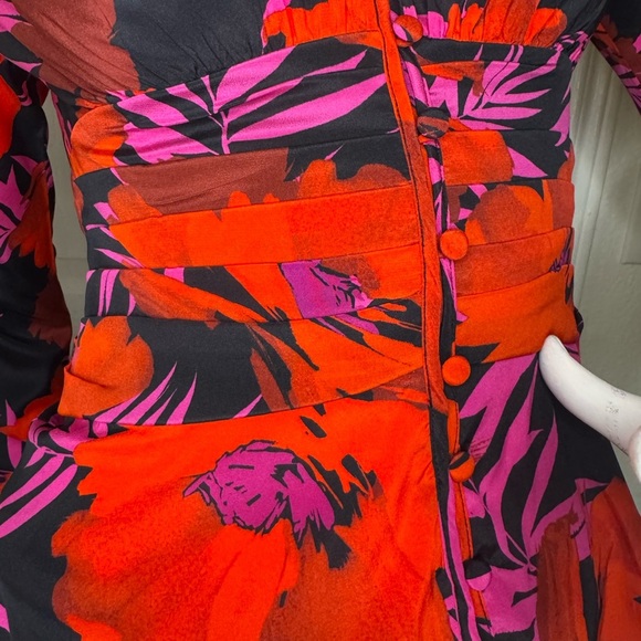 Floral Red and Pink Women's Top - Picture 6 of 16